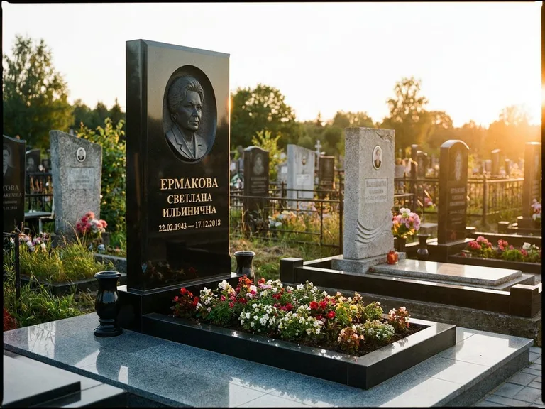 Памятник с барельефом — выполненная работа 18 в Якутске