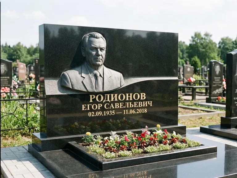 Памятник с барельефом — выполненная работа 27 в Якутске