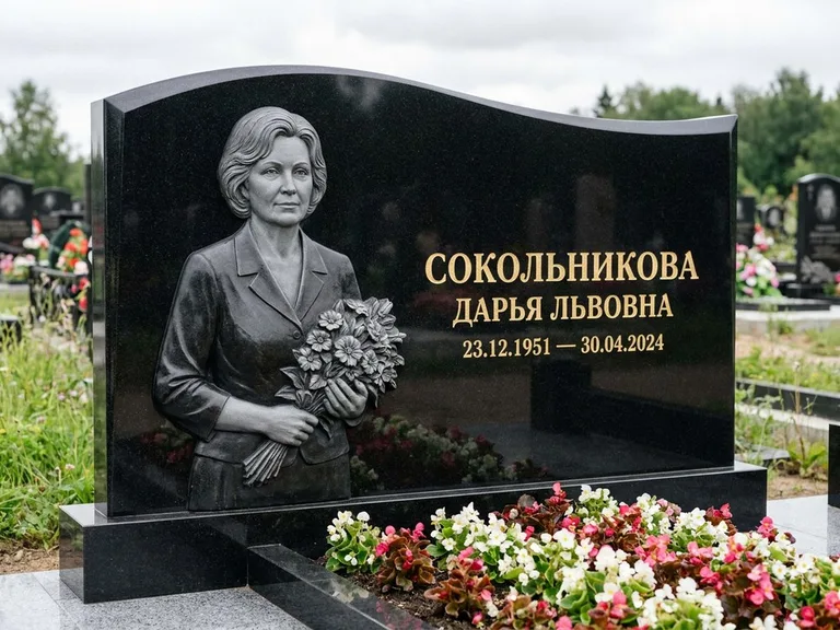 Памятник с барельефом — выполненная работа 28 в Якутске