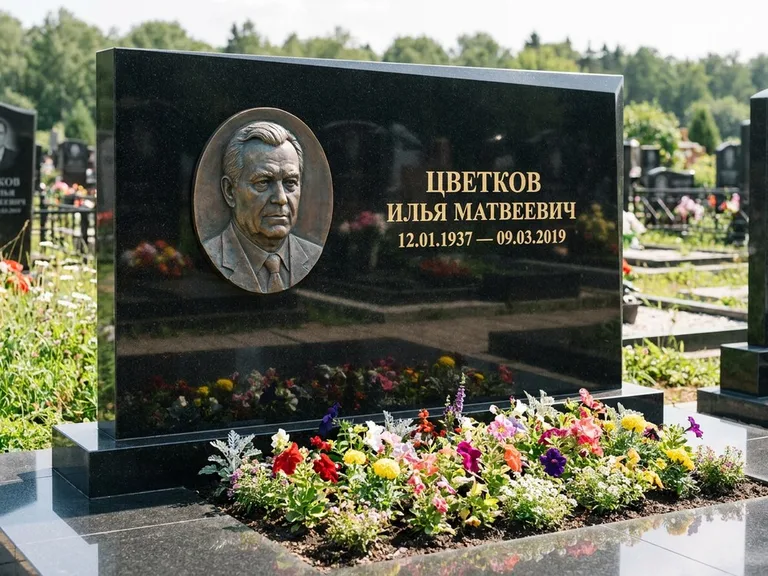 Памятник с барельефом — выполненная работа 33 в Якутске