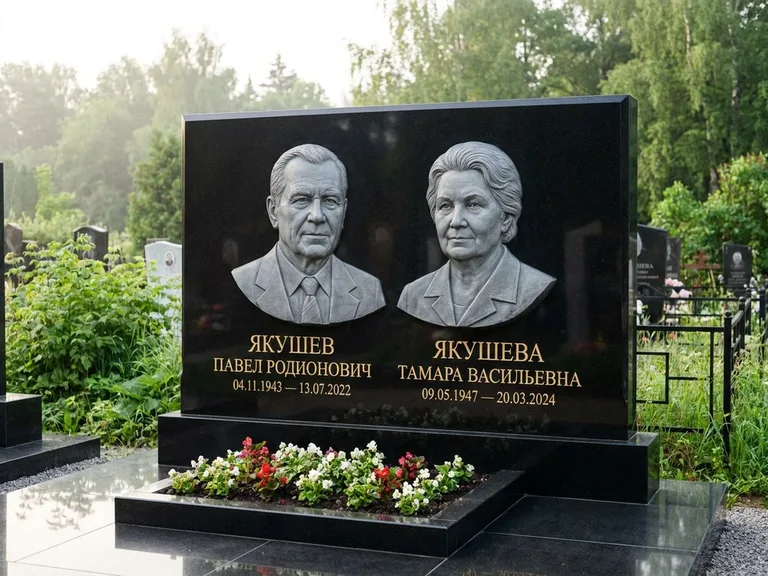 Памятник с барельефом — выполненная работа 36 в Якутске
