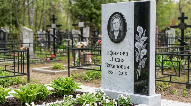 Памятник с гравировкой калл — выполненная работа «Ефимова» в Якутске
