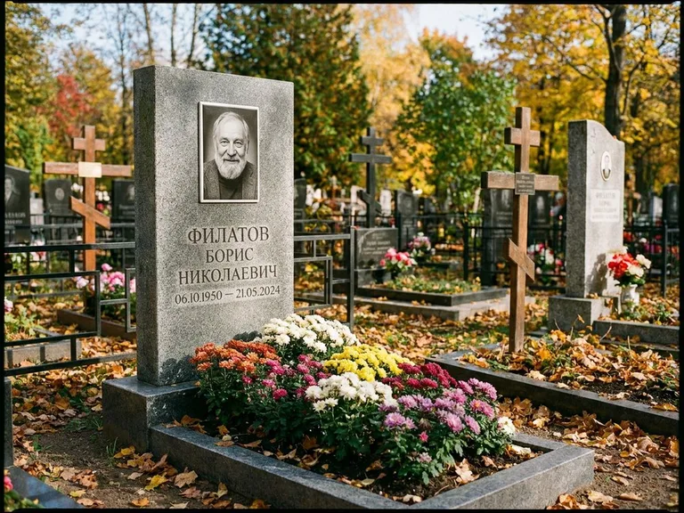 Керамический портрет с цветником в Якутске