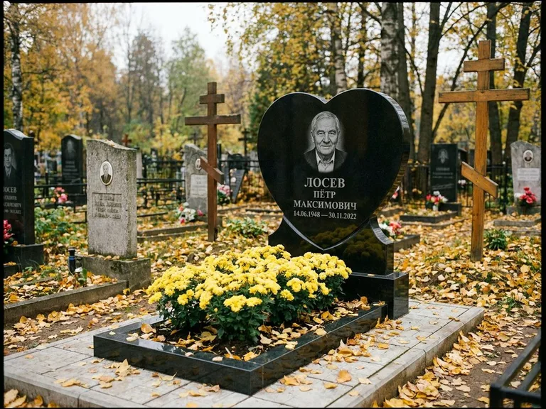 Керамический портрет пожилой женщины в Якутске