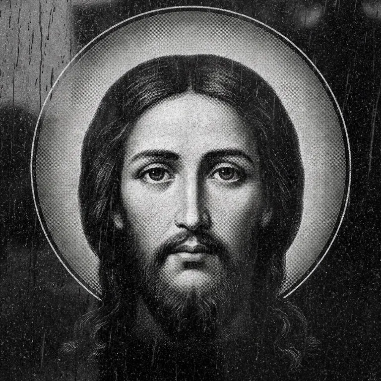 Эскиз иконы: «Моление о чаше» (полутон) — сюжетная композиция, гравировка на памятник в Якутске