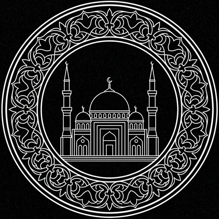 Эскиз: В медальоне — круглый медальон с восточным кантом в Якутске