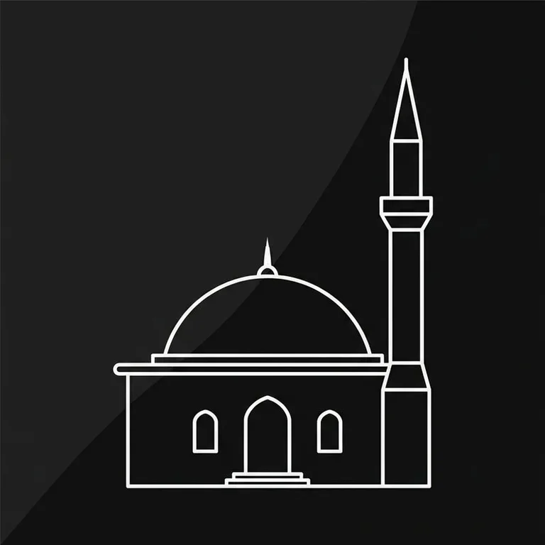Эскиз: Одноминаретная — скромный силуэт сельской мечети в Якутске