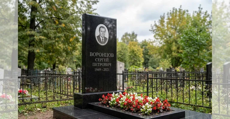 Памятник с оградой, Памятники мастерской «Мастер Каменев» на кладбищах Самары