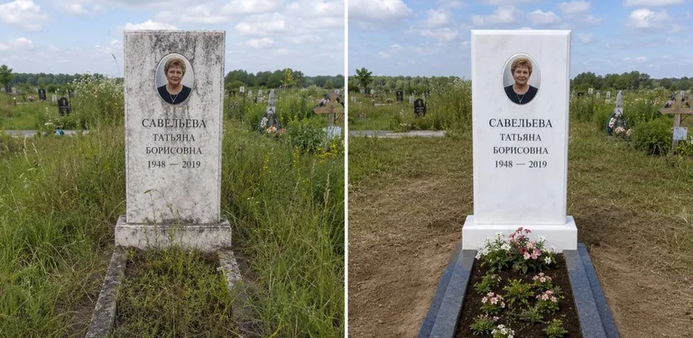 Диптих №21: кованая оградка с пиками — очищена от ржавчины, подкрашена чёрным в Якутске