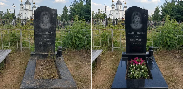 Мойка фигурного памятника до и после в Якутске