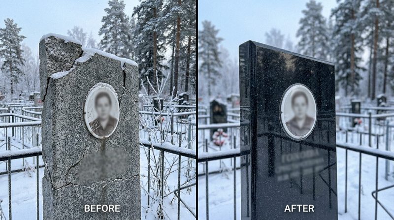 Реставрация памятника в Якутске — пример 3