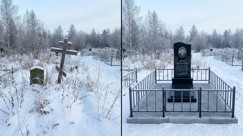 Установка памятника в Якутске — пример 1
